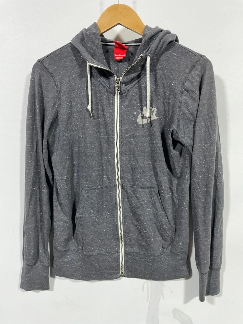 Nike Dark Gray Speckled Full-Zip Hoodie